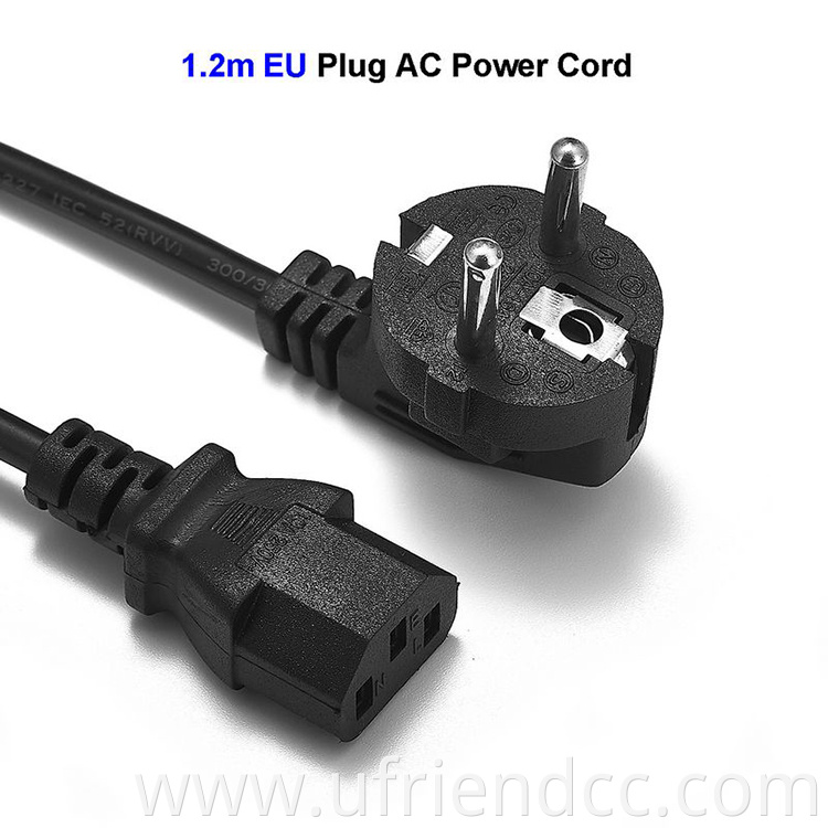 Custom 220V Electrical Computer EU AC Power supply Cable